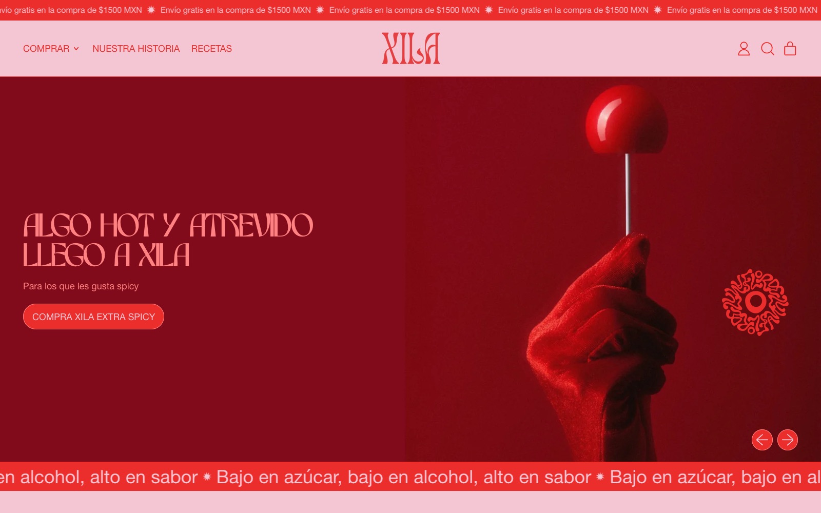 Sitio web de Drink XILA